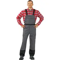 Planam Schweißer Latzhose Weld Shield Gr. 110 grau/schwarz