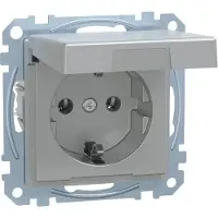 Merten SCHUKO-Steckdose alu MEG2414-0460