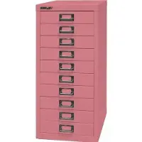Bisley MultiDrawer L2910 Schubladenschrank pink 10 Schubladen 27,8 x 38,0 x 59,0 cm