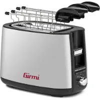 Girmi TP54, 2 Scheibe(n), Edelstahl, Edelstahl, Tasten, Drehregler, 750 W, 220 - 240 V