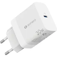 Sonero SON X-PS106 USB-Ladegeraet 30 W GaN PD 1x USB-C weiss