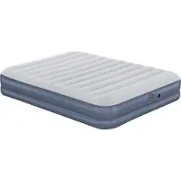 Bestway TriTech Doppelluftbett mit mobiler, akkubetriebener Elektropumpe 203 x 152 x 36 cm