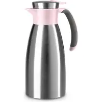 EMSA Isolierkanne "Soft Grip", 1 l, (1 St.), Quick Tip Verschluss, rutschfester Halt, 12 h heiß, 24 h kalt