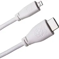 Raspberry offizielles Raspberry Pi 4 Micro HDMI Kabel, schwa