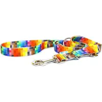 Chef Matteo Adjustable leash Pixels 25 mm - Hundeleine - 220 cm