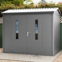PRIMEYARD 263 x 180 cm Gerätehaus, anthrazit - (GFPV00919)