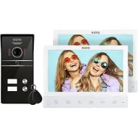 Eura VIDEOTÜRKLINGEL VDP-80C5 2-Familie weiss