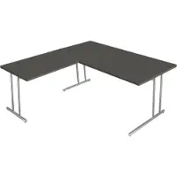 Kerkmann Büromöbelfabrik kerkmann Schreibtisch ARTLINE mit Anbau (B)1.600 mm Speditionsversand