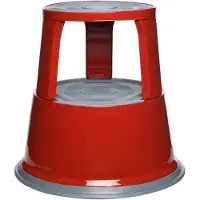 Alco Rollhocker Metall bis 150kg rot