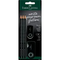 Faber-Castell Schreibset Grip 2001 Sleeve Design schwarz