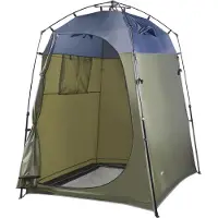 Pro-Tec Pop-Up Duschzelt ‘Ayas’ wasserdicht 150 x 150 x 200 cm Grün / Grau
