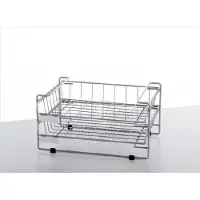 Grieshaber Briefablage-Gestell 2 Körbe Querformat B4 chrom