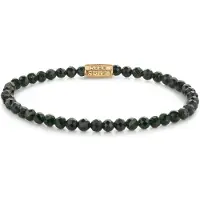 Rebel & Rose - BRACELETS BEADS - Green Glam Rocks - gold / 4 MM