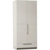 Woood Pure Kleiderschrank Schrankwand Aus Kiefer, 2-Türig, Beige