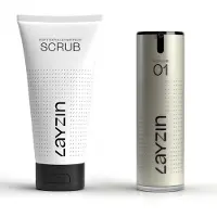 Layzin Vorteilset – Sanftes Exfoliating Scrub + Feuchtigkeits-SERUM 130 ml Serum