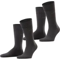 Esprit Herren Socken Basic Easy 2er Pack - grau - 43|46|45|44