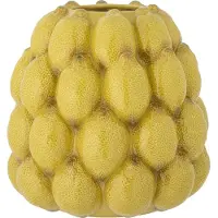 Bloomingville Creative Collection - Limone Vase H22 cm - Gelbes Steinzeug