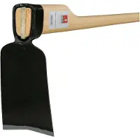 Ideal Rheinische Hacke Blattmass 185 x 85 x 110 mm geschmiedet, mit Eschenstiel Gewicht 700 g