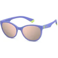 Polaroid Kids PLD 8065/S Kinder-Sonnenbrille Vollrand Butterfly Kunststoff-Gestell, lila