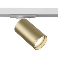 Maytoni Focus Stromschienenleuchte GU10 1-Phase schwenkbar Weiss Gold matt