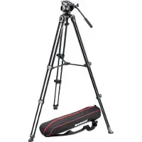 Manfrotto Videostativkit mit Fluid-Kopf und Stativtasche MVK500AM