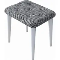 Skye Decor , BM101 - 2234, Sitzpuff, Schwarz, 100 % MELAMINBESCHICHTETE SPANPLATTEN, 45 x 35 x 45 cm