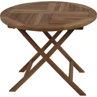Garden Pleasure Teak Gartentisch Tisch SOLO Klapptisch Garten Balkontisch Holz