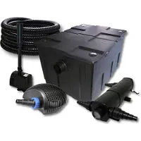 SunSun TeichFilter Set 60000l 36W Klärer,40W ECO Pumpe Schlauch Springbrunnen