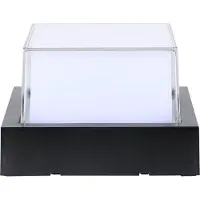 V-TAC VT-828 12W quadratische LED Wandleuchte Wandleuchte naturweiß 4000K schwarz IP65 - sku 218544