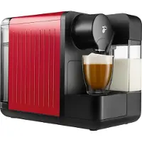 Tchibo Cafissimo "milk" Kapselmaschine für Kaffee, Espresso, Caffè Crema, Rot
