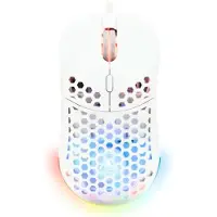 The G-Lab Kabelgebundene Gaming-Maus – – KULT-OXYGEN – RGB – 12800 DPI – Weiß