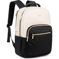 OEM Beige und schwarze Wasserdichte Reisetasche für Mädchen und Teenager, 15,6 Zoll Laptop, Schulreisen, Universität, Geschäft