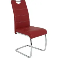 Harper Freischwinger HANDA BHT 43x98x59 cm rot Polsterstuhl