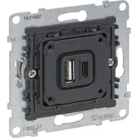 Legrand SEANO Einsatz 2f 765027 USB-Ladesteckdose Typ A+C m.Ladestrom 3 5 (765027)