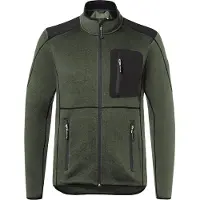 Kübler Strickjacke oliv/schwarz Form 1443 Grösse XL
