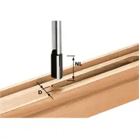 Festool Nutfräser HW D25 / 20 mit Bohrschneider