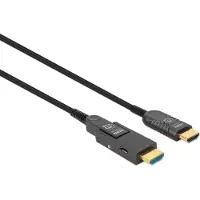 Manhattan Aktives optisches High Speed HDMI-Glasfaserkabel mit abnehmbarem Stecker