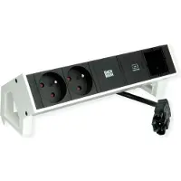 Bachmann DESK2 2x UTE 1x CM 1x USB C 30W blanc