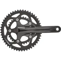 Shimano Road FC-RS400 Kurbelgarnitur 2x10-fach 50-34 Zähne schwarz 170mm 2022 Kurbelgarnituren