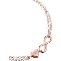 Elli Armband Herz Liebe Unendlichkeit Infinity 925 Silber Elli Rosegold