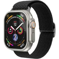 Vonmählen Woven Loop Armband für Apple Watch | 44/45/46/49 mm - Schwarz