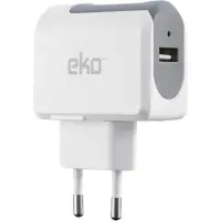 EKO , Netzladegerät USB Universal 1A, Weiß