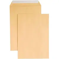 Eurokuvert Versandtaschen , DIN C4, ohne Fenster, haftklebend, 110 g/m², 250 Stück, Papier, braun