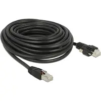 DeLOCK 85672, 10 m, Cat6, S/FTP (S-STP), RJ-45, RJ-45, Schwarz