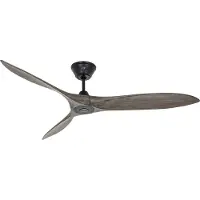 CasaFan Eco Airscrew Deckenventilator 152cm schwarz, Holz - , Eco Airscrew, Holz, für Wohnzimmer, Holz, Modern