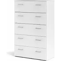Ebuy24 Spell Kommode 5 Schubladen weiss.