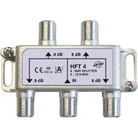 Astro HFT 4, Kabelsplitter, 5 - 1218 MHz, Silber, Weiblich, 7,3 dB, 1 Stück(e)