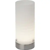 Brilliant Tischlampe Daisy | dekorative Nachttischleuchte | Glas/Metall | eisen/weiß | 4,5 W