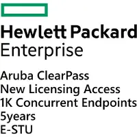 HP Aruba Networking ClearPass Access License 1K Concurrent Endpoints 5-year Subscription E-STU, 5 Jahr(e), 60 Monat( e), Abonnement