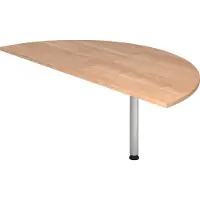 Hjh OFFICE PRO LA160 - Ansatztisch 160x80 Nussbaum